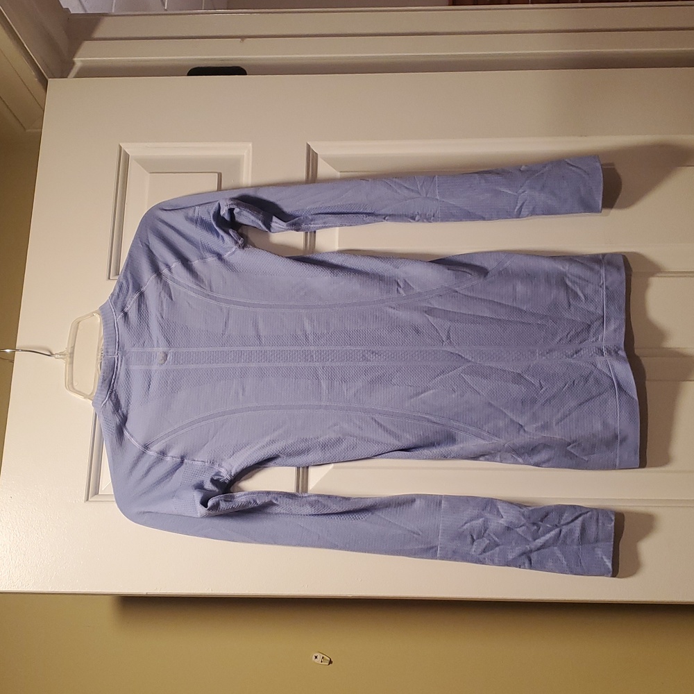 Lululemon Swiftly Tech Long-Sleeve Shirt 2.0 Soft Lilac Color Size 2 - Picture 2 of 8